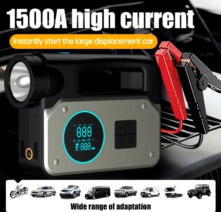 JKUOO 8000mAh Heavy-Duty Car Jump Starter