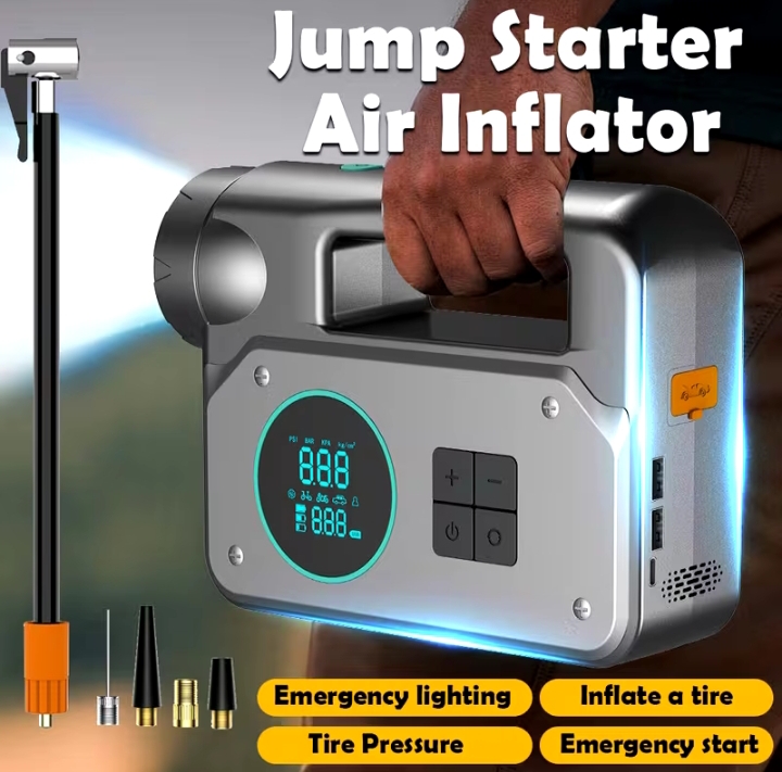 JKUOO 8000mAh Heavy-Duty Car Jump Starter