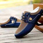 1 Pair of Handcrafted Men’s Fashionable Multi-Functional Slip-On Casual Shoes