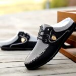 1 Pair of Handcrafted Men’s Fashionable Multi-Functional Slip-On Casual Shoes