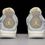 Air Jordan 4 Retro Grade School Basketball Shoes – Black/White-Tour Yellow