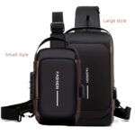 1pc Men’s Anti-Theft Password Lock Chest Sling Bag