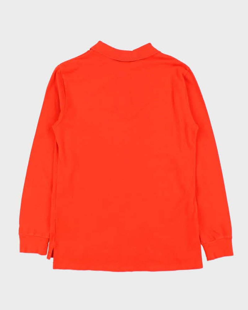 Vintage Ralph Lauren Orange Long Sleeve Polo Shirt