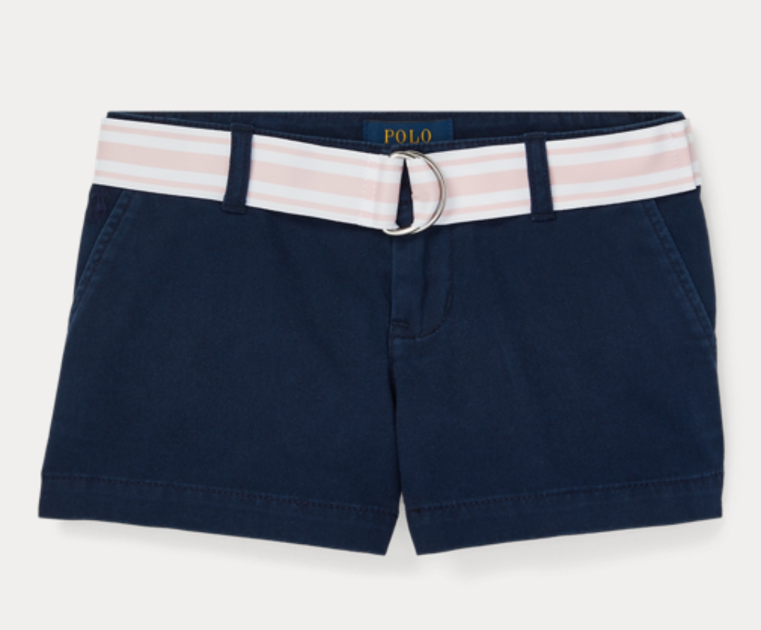 Polo Ralph Lauren Belted Cotton chino Short