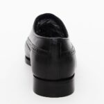 Gray Black Hand Painted Italian Leather Brogue Oxford Shoe