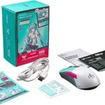 ASUS TUF Gaming Hatsune Miku Edition Mini Wireless Mouse – Right-Handed, 65g Lightweight, Compact, Tri-Mode Connectivity, 12K DPI, up to 134Hr Battery, RGB Miku Logo, PC/Mac Support – Aqua