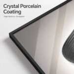 4 Piece Framed Modern Black and White Wall Art Set, Large Minimalist Abstract Prints Painting, Bright Style Geometric Picture Artworks Decor for Living Room Dining Room Hallway Bedroom Home Office