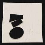 4 Piece Framed Modern Black and White Wall Art Set, Large Minimalist Abstract Prints Painting, Bright Style Geometric Picture Artworks Decor for Living Room Dining Room Hallway Bedroom Home Office