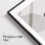 Framed Black and White Abstract Wall Art for Living Room, 5 Piece Modern Prints Paintings Artwork for Walls, Minimalist Black White Pictures for Hallway, Dining Room, Bedroom, Home Office Wall Decor