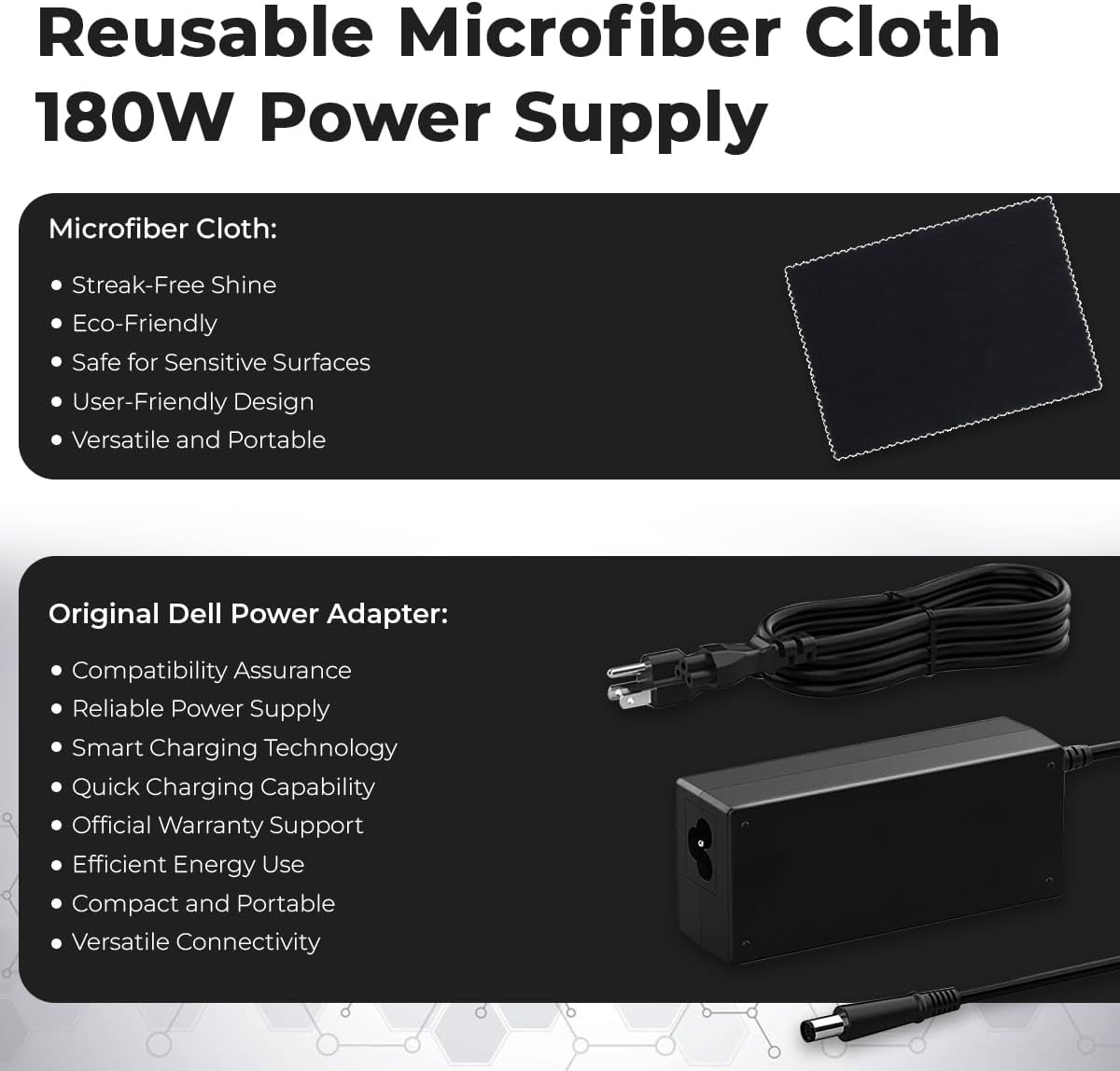 Dell Pro Smart Dock SD25 Bundle – 10Gbps, 3 Year Warranty, Supports Dual/Triple Monitors & 4K Displays with 180W Power Supply, Anyhdd HDMI, DisplayPort, USB C Cable, Cloth – Docking Station