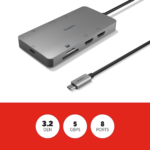 8-Port Hub, Gray (ST62383)