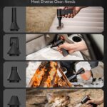 WOLFBOX MF50 Compressed Air Duster-110000RPM Super Power Electric Air Duster, 3-Gear Adjustable Mini Blower with Fast Charging, Dust Blower for Computer, Keyboard, House, Outdoor and Car