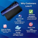 Excel Shortcut Desk Pad 85×32 cm – Large Waterproof Office Desk Mat with 300+ Keyboard Shortcuts for Windows & Mac, Non-Slip Rubber Base, Stitched Edges – NAGAR