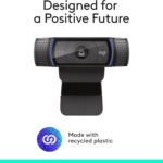 Logitech C920x HD Pro PC Webcam, Full HD 1080p/30fps Video, Clear Audio, HD Light Correction, Works with Microsoft Teams, Google Meet, Zoom, Nintendo Switch 2’s New GameChat Mode, Mac/Tablet- Black