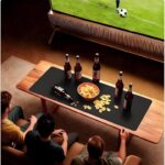 YSAGi Leather Office Desk Pad Protector, Large Mouse Pad, Non-Slip, PU Leather, Laptop Desk Blotter, Waterproof Writing Pad for Office and Home, Black, 23.6″ x 13.8″