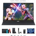 MNN Portable Monitor 15.6inch FHD 1080P USB C HDMI Gaming Ultra-Slim IPS Display w/Smart Cover & Speakers,HDR Plug&Play, External Monitor for Laptop PC Phone Mac (15.6” 1080P)