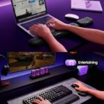 Vaydeer Wrist Rest for Keyboard and Mouse, Computer Ergonomic Wrist Support Pad, Soft Memory Foam Arm Cushion for Desk, Palm Hand Office Laptop Typing