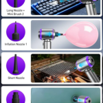 Vacuum/Air Duster 80,000RPM Super Power Mini Car Vacuum Cleaner 4-in-1 air Blower Gun Air Duster & Air Blower & Pump Hand Electric air Duster Handheld dust Blower Blower Cordless (Purple)