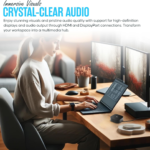 HP Docking Station for Laptop Dual Monitor and Charging – 5TW10AA / 5TW10UT / 5TW10AA#ABB USB-C G5 Dock with 120W AC Adap TER + HDMI Cable + DisplayPort Cable + Cleaning Cloth (Renewed)