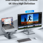 BENFEI Laptop Stand with USB C 7in1 Docking Station,HDMI 4K@60Hz,1*SD 1*Micro SD,100W Power Delivery,10Gbps 1*USB C 3.2 and 2*USB A 3.2 Compatible with MacBook Pro/Air, iPad Pro, XPS, Thinkpad