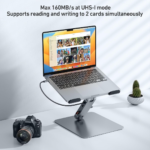 BENFEI Laptop Stand with USB C 7in1 Docking Station,HDMI 4K@60Hz,1*SD 1*Micro SD,100W Power Delivery,10Gbps 1*USB C 3.2 and 2*USB A 3.2 Compatible with MacBook Pro/Air, iPad Pro, XPS, Thinkpad