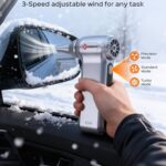 Electric Air Duster 180000RPM, Powerful Cordless Compressed Air Duster with 3-Speed Mini Air Duster Blower, Rechargeable Dust Cleaner for Computer Keyboard, PC, Car, Outdoor & Home Cleaning