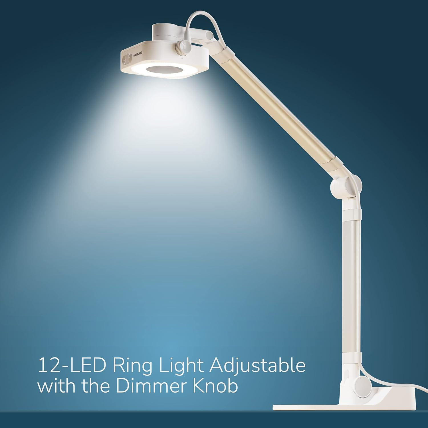 OKIOCAM W1 USB 4K 8MP Document Camera with Light for Teachers. Comes with OKIOPoint & AI-Tracking Presentation Software. Doc Camera for Classroom. Compatible with PC/Mac, with Type-C Adaptor