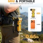 Compressed Air Duster 300000RPM 8000mAh,6-in-1 Electric Mini Air Blower with LED Light,Cordless Rechargeable Air Duster for PC Keyboard Computer Car Cleaning Electronics Cleaner Home and Outdoor Use