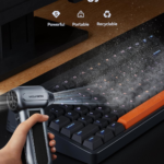 WOLFBOX MF100 Electric Air Duster-150000RPM Super Power Cordless Air Duster, Rechargeable Brushless Motor Durable Blower, 3-Gear Adjustable Dust Blower for Computer, Keyboard, Outdoor, House and Car