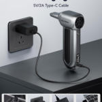 WOLFBOX MF100 Electric Air Duster-150000RPM Super Power Cordless Air Duster, Rechargeable Brushless Motor Durable Blower, 3-Gear Adjustable Dust Blower for Computer, Keyboard, Outdoor, House and Car