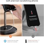 LISEN Cell Phone Stand Phone Holder for Desk Recording Office, Women Office Desk Accessories Gifts PC Gaming Essentials iPhone Stand Gadgets Fit OtterBox Case Switch iPad Air Tablet 4-10 in