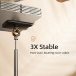 LISEN Cell Phone Stand Phone Holder for Desk Recording Office, Women Office Desk Accessories Gifts PC Gaming Essentials iPhone Stand Gadgets Fit OtterBox Case Switch iPad Air Tablet 4-10 in