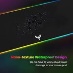 BladeHawks Extra Large RGB Gaming Mouse Pad-14 Light Modes, Extended Soft LED Mouse Pad, Anti-Slip Rubber Base, Computer Keyboard Mousepad Mat (31.5 x 12 Inch)