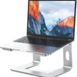 BESIGN LS03 Aluminum Laptop Stand, Ergonomic Detachable Computer Stand, Notebook Riser Compatible with Air, Pro, Dell, HP, Lenovo More 10-15.6″ Laptops, Silver