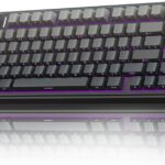 AULA F75 Pro Wireless Mechanical Keyboard,75% Hot Swappable Custom Keyboard with Knob,RGB Backlit,Pre-lubed Reaper Switches,Side Printed PBT Keycaps,2.4GHz/USB-C/BT5.0 Mechanical Gaming Keyboards