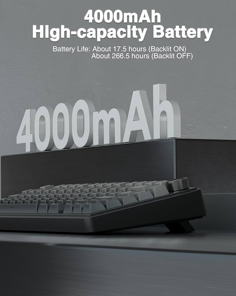 AULA F75 Pro Wireless Mechanical Keyboard,75% Hot Swappable Custom Keyboard with Knob,RGB Backlit,Pre-lubed Reaper Switches,Side Printed PBT Keycaps,2.4GHz/USB-C/BT5.0 Mechanical Gaming Keyboards