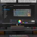 AULA F75 Pro Wireless Mechanical Keyboard,75% Hot Swappable Custom Keyboard with Knob,RGB Backlit,Pre-lubed Reaper Switches,Side Printed PBT Keycaps,2.4GHz/USB-C/BT5.0 Mechanical Gaming Keyboards