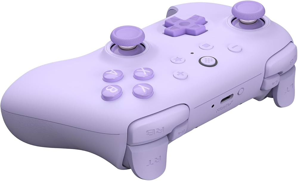 8BitDo Ultimate 2C Wireless Controller for Windows PC and Android, with 1000 Hz Polling Rate, Hall Effect Joysticks and Triggers, and Remappable L4/R4 Bumpers (Purple)