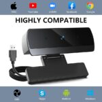 1080p Webcam for PC Laptop Desktop Computer, USB Webcam with Microphone, Streaming Camera, Plug & Play, for Meeting/Online Video Calls