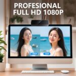 1080p Webcam for PC Laptop Desktop Computer, USB Webcam with Microphone, Streaming Camera, Plug & Play, for Meeting/Online Video Calls