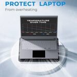 havit HV-F2056 15.6″-17″ Laptop Cooler Cooling Pad – Slim Portable USB Powered (3 Fans), Black/Blue