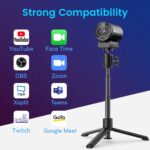 EMEET S600 4K Webcam for Streaming – Sony 1/2.55” Sensor, PDAF Autofocus, 1080P@60FPS, 2 Noise Reduction Mics, Built-in Privacy Cover, 73° FOV, Streaming Camera for Live Commerce/Gaming/Beauty