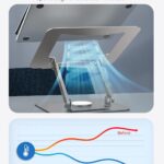 SOUNDANCE Laptop Stand with 360° Rotating Base, Ergonomic Computer Riser for Desk, Adjutable Height Muti-Angle, Foldable Laptop Mount, Stable Metal Holder Support 10-15.6″ Notebook PC, Silver Grey