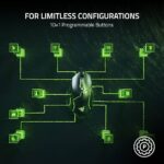 Razer Basilisk V3 Customizable Ergonomic Gaming Mouse: Fastest Gaming Mouse Switch – Chroma RGB Lighting – 26K DPI Optical Sensor – 11 Programmable Buttons – HyperScroll Tilt Wheel – Classic Black