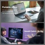 Mouse Pad for Excel/Word/PowerPoint/Windows Shortcuts – Small Excel Cheat Sheet Desk Pad – 11.8″x9.8″ Portable Computer Mousepad – Gaming, Office, Waterproof, Non-Slip, Stitched Edges