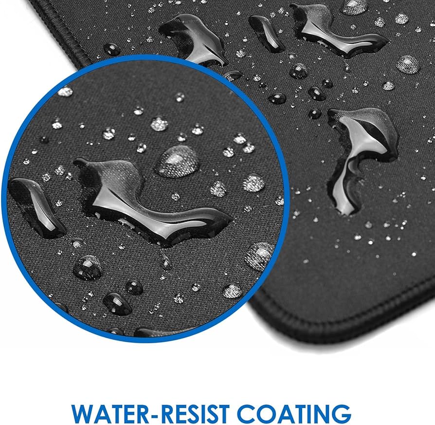 KTRIO Large Gaming Mouse Pad Desk Mat, Superior Micro-Weave Cloth for Precise Mouse Control, Non-Slip Rubber Base, Stitched Edges, Water-Resistant, for Gamer, Office & Home, 31.5″ x 11.8″ inches