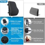 Lumbar Support Pillow for Office Chair, Office Home Essentials,Gifts for Mom,Dad, Back Support Pillow for Car, Chair Cushions,Back Pain Relief Improve Posture,Mesh Cover Double Adjustable Straps