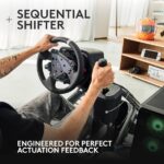 Logitech G29 Driving Force Racing Wheel and Floor Pedals, Real Force Feedback, Stainless Steel Paddle Shifters, Leather Steering Wheel Cover for PS5, PS4, PC, Mac – Black