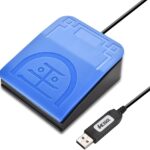 iKKEGOL 2023 Upgraded USB Foot Pedal Switch – Hands-Free Control PC Footswitch Customized Programmable Keyboard Mouse Hotkey for Gaming Transcription HID