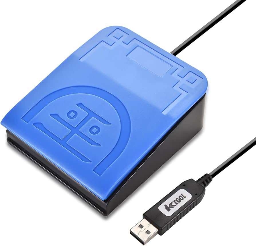 iKKEGOL 2023 Upgraded USB Foot Pedal Switch – Hands-Free Control PC Footswitch Customized Programmable Keyboard Mouse Hotkey for Gaming Transcription HID